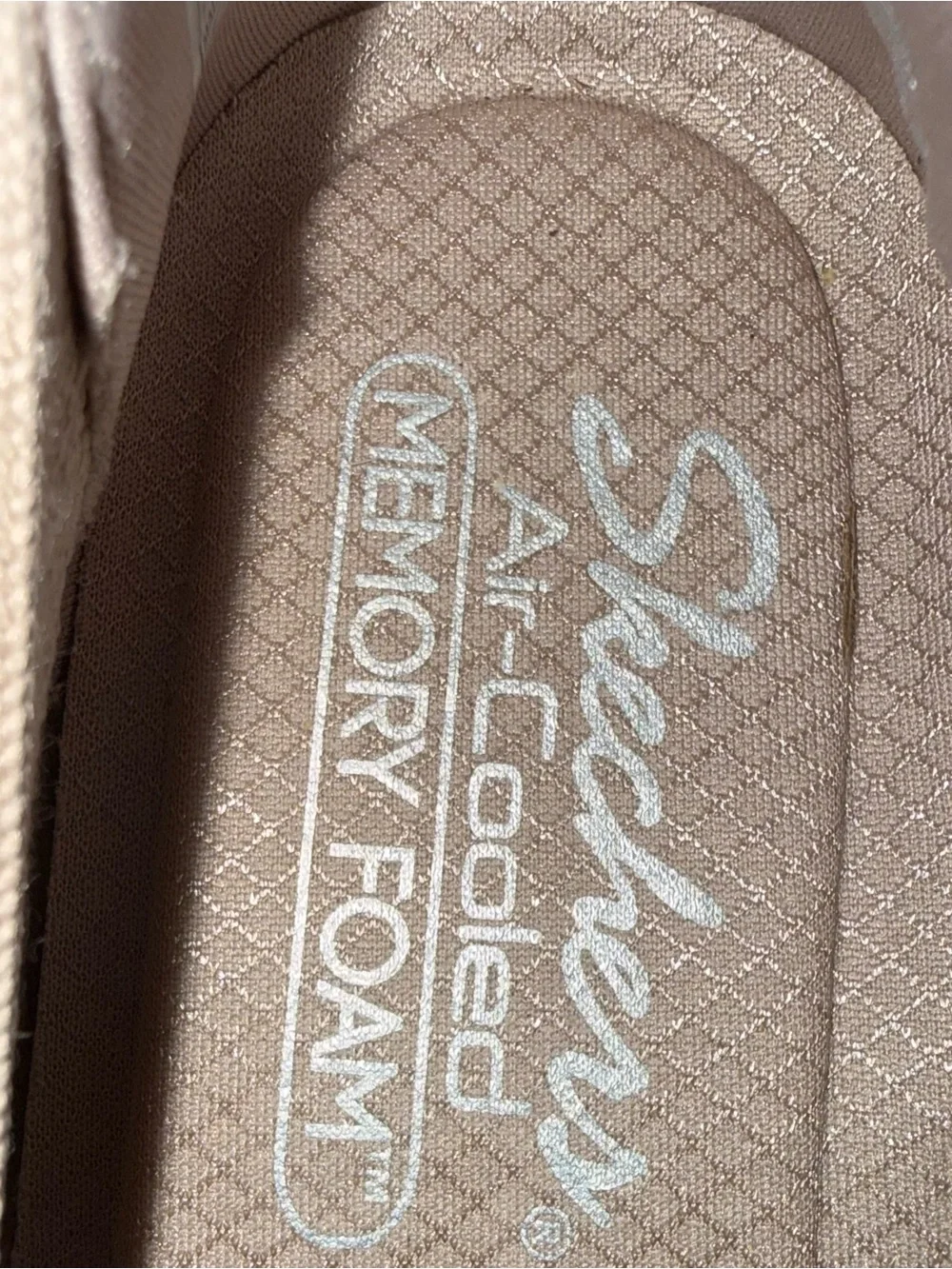 Skechers Beige Knit Slip-On Espadrille Flats